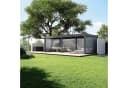 Weide Pavillonseitenteil Sonnenrollo Anthrazitgrau Für Weide Deluxe Pergola Bild 5