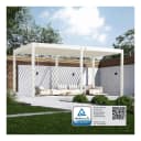 Weide Classic Pergola Aluminium freistehend Lamellendach weiß Bild 1