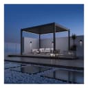 Weide E-Deluxe Elektrische Pergola mit LED Voll Aluminium Anthrazit Bild 1