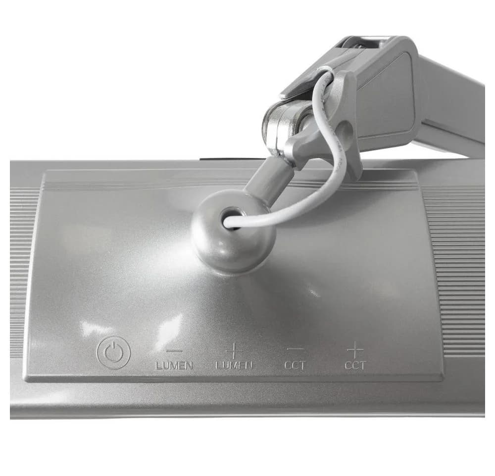 Semplix LED Arbeitslicht Tischlampe silber dimmbar mit Tischklemme - Bild 4