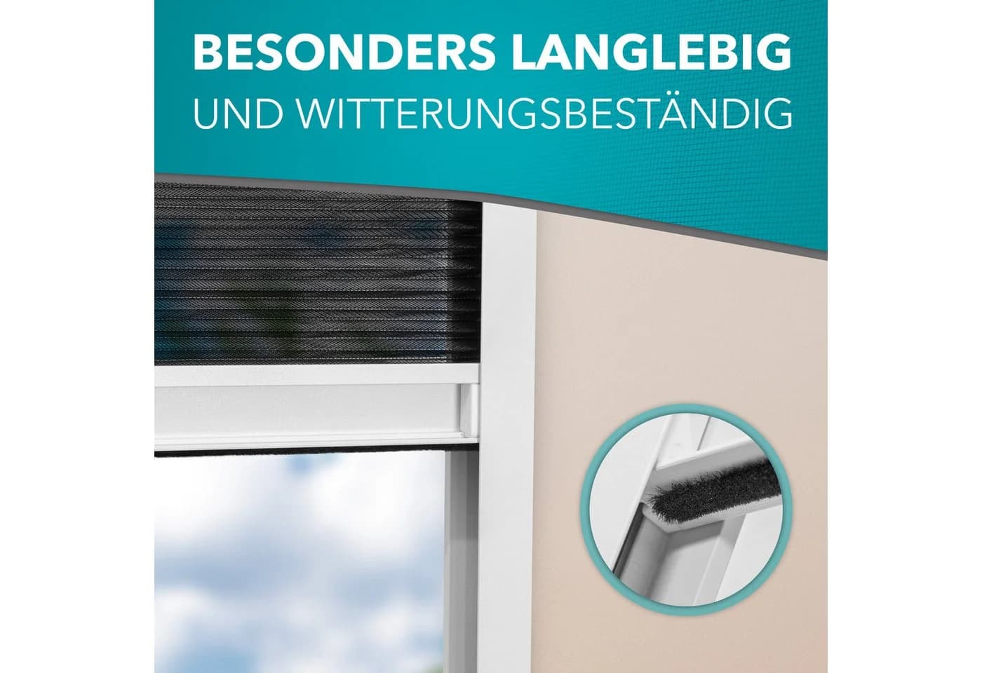APANA Insektenschutzplissee für Dachfenster mit Aluminiumrahmen - Bild 3