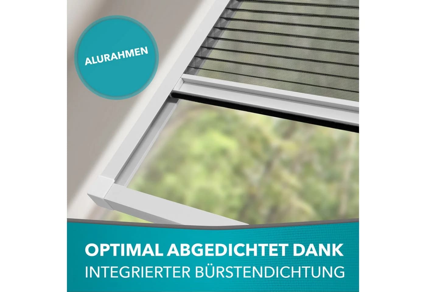 APANA Insektenschutzplissee für Dachfenster mit Aluminiumrahmen - Bild 4