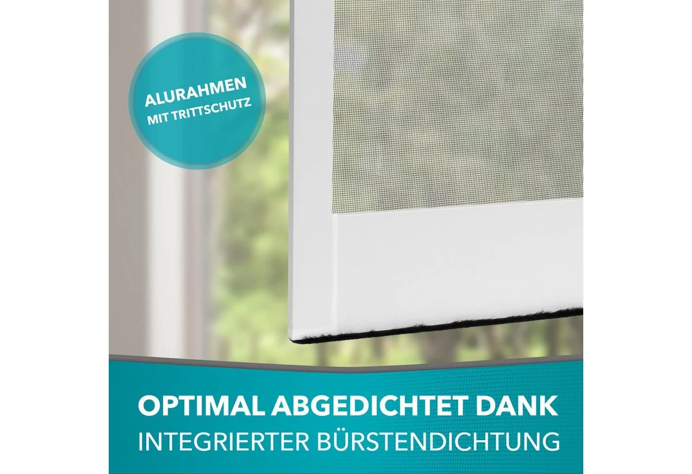 APANA Insektenschutz-Tür Alurahmen Selbstbausatz Weiss - Bild 5