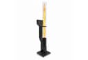 APANA Pelletfackel FLAME Heizstrahler Schwarz mit Glasröhre Bild 2