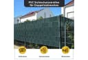 Sekey PVC Sichtschutzstreifen blickdicht für Doppelstabmatten Zaun Grün Bild 1