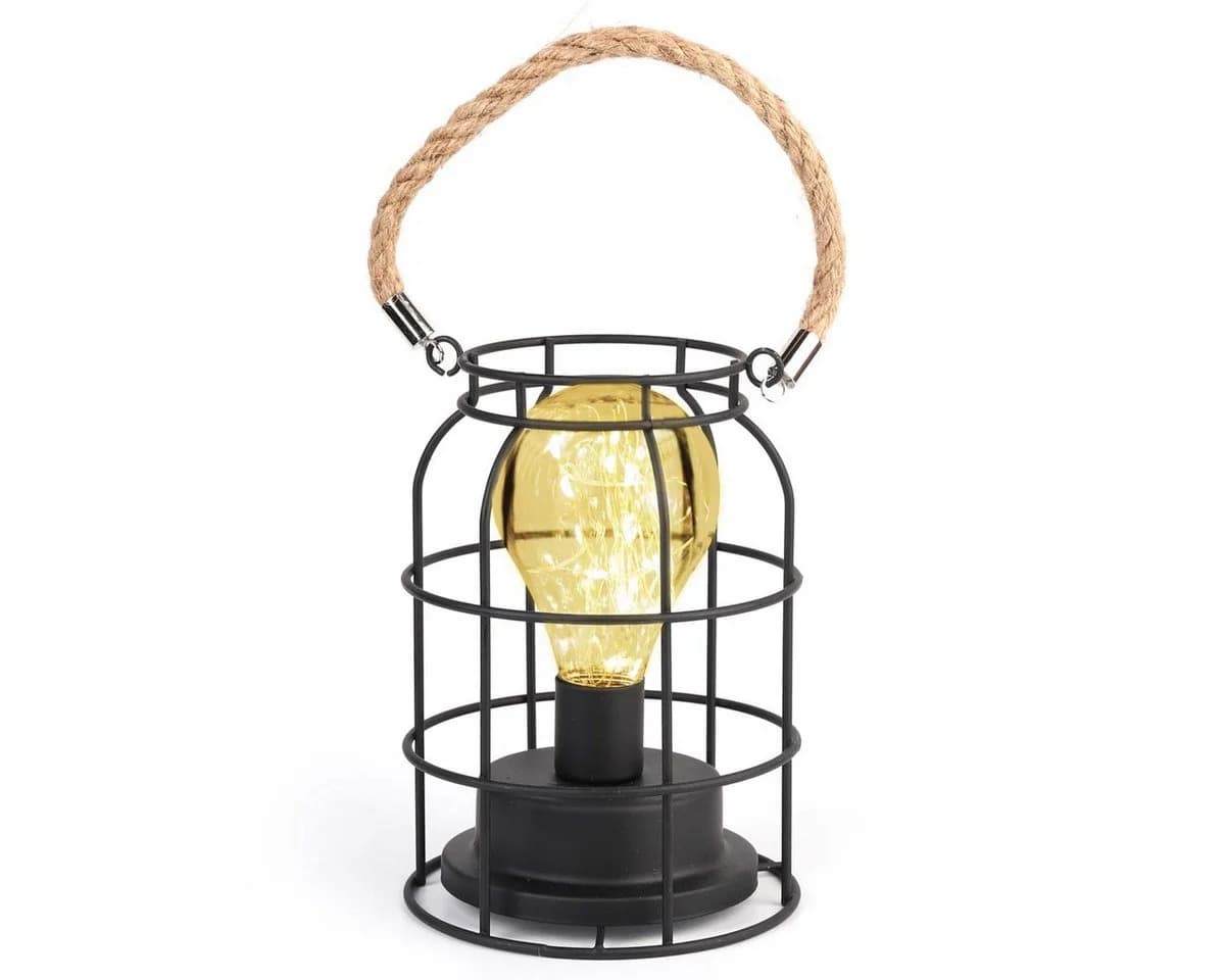 Salcar LED-Gartenlaterne Warmweiß Batteriebetrieben Hängeleuchte - Bild 2