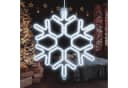 Salcar LED Dekolicht Schneeflocke Neonlicht Kaltweiß 40cm Bild 2