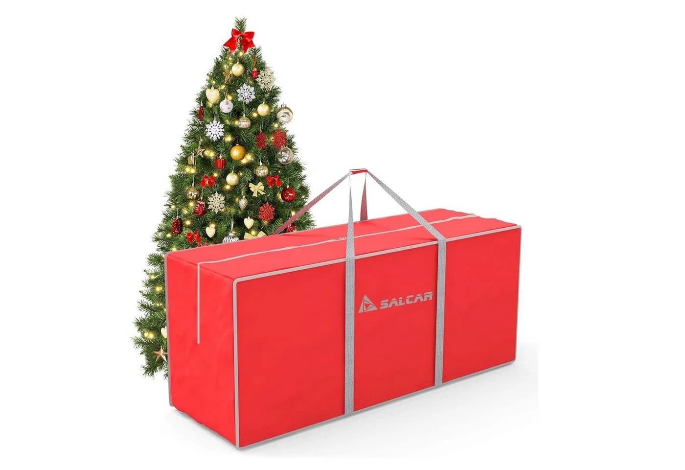 Salcar Künstlicher Weihnachtsbaum Aufbewahrungstasche Rot - Bild 2