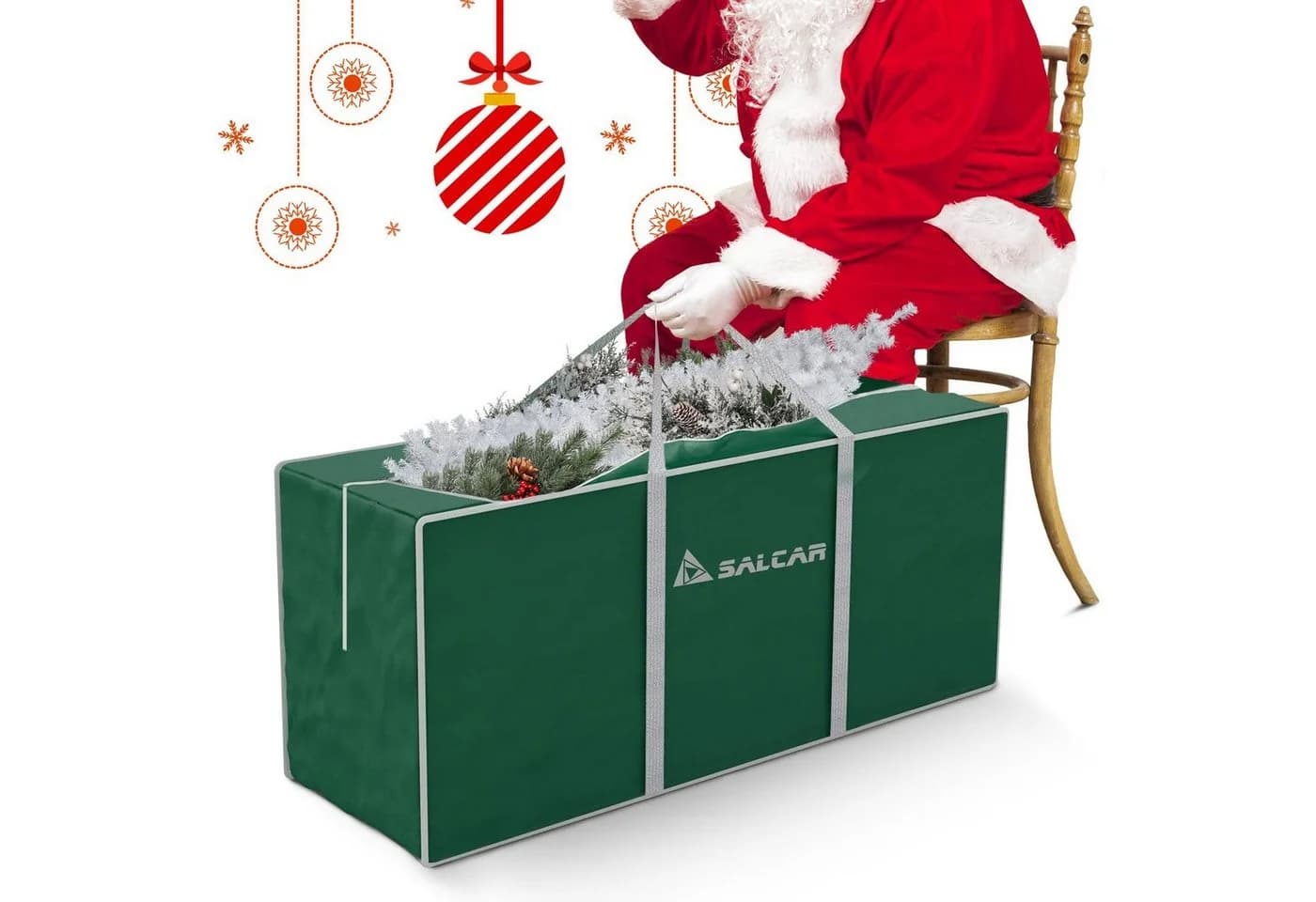 Salcar Künstlicher Weihnachtsbaum Aufbewahrungstasche 130 x 40 x 50 cm - Bild 3