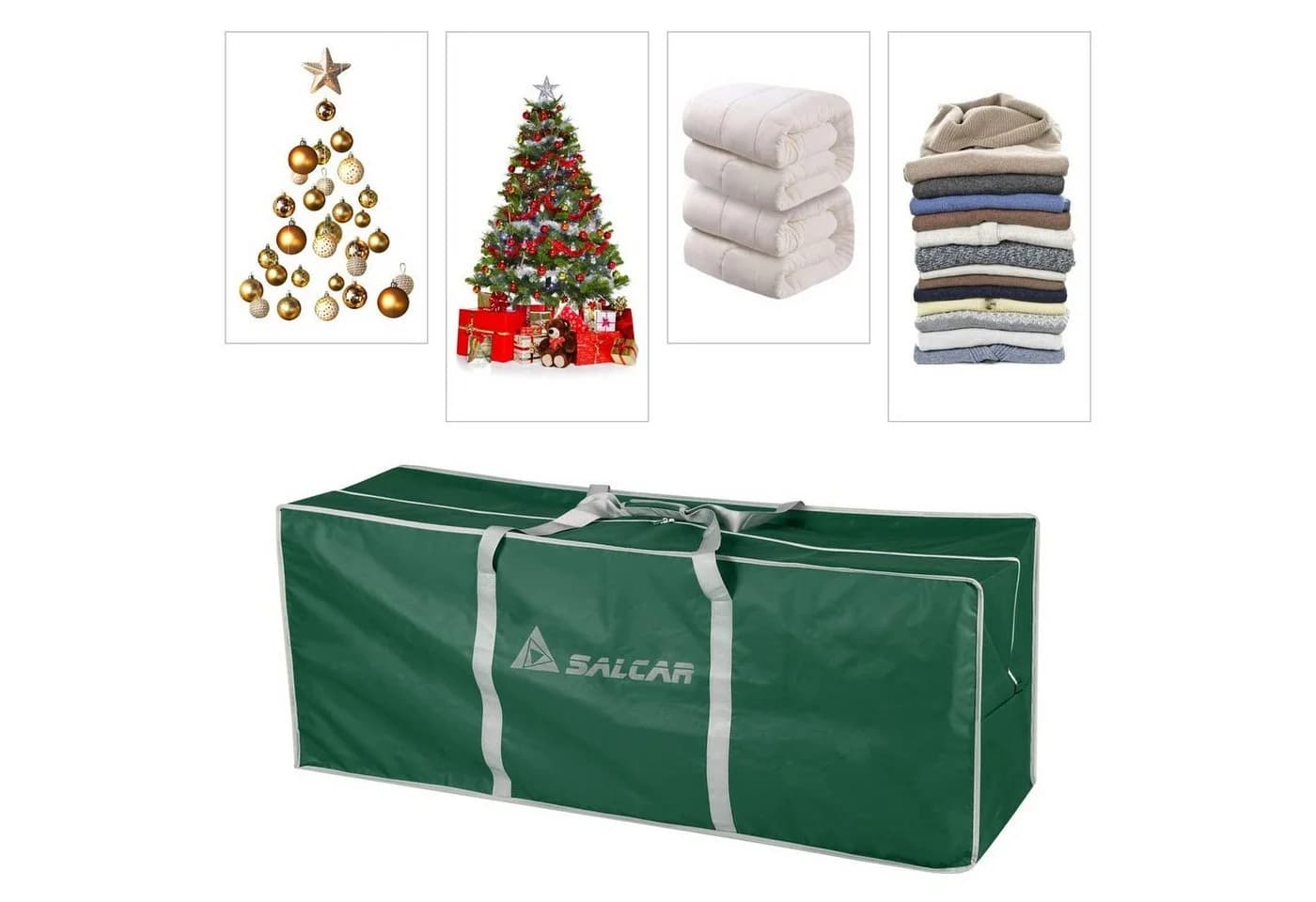 Salcar Künstlicher Weihnachtsbaum Aufbewahrungstasche 130 x 40 x 50 cm - Bild 4