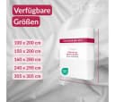Clinotest Bettlaken ohne Gummizug 100% Baumwolle Weiß Kochfest Bild 1