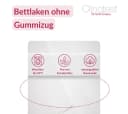 Clinotest Bettlaken ohne Gummizug 100% Baumwolle Weiß Kochfest Bild 4