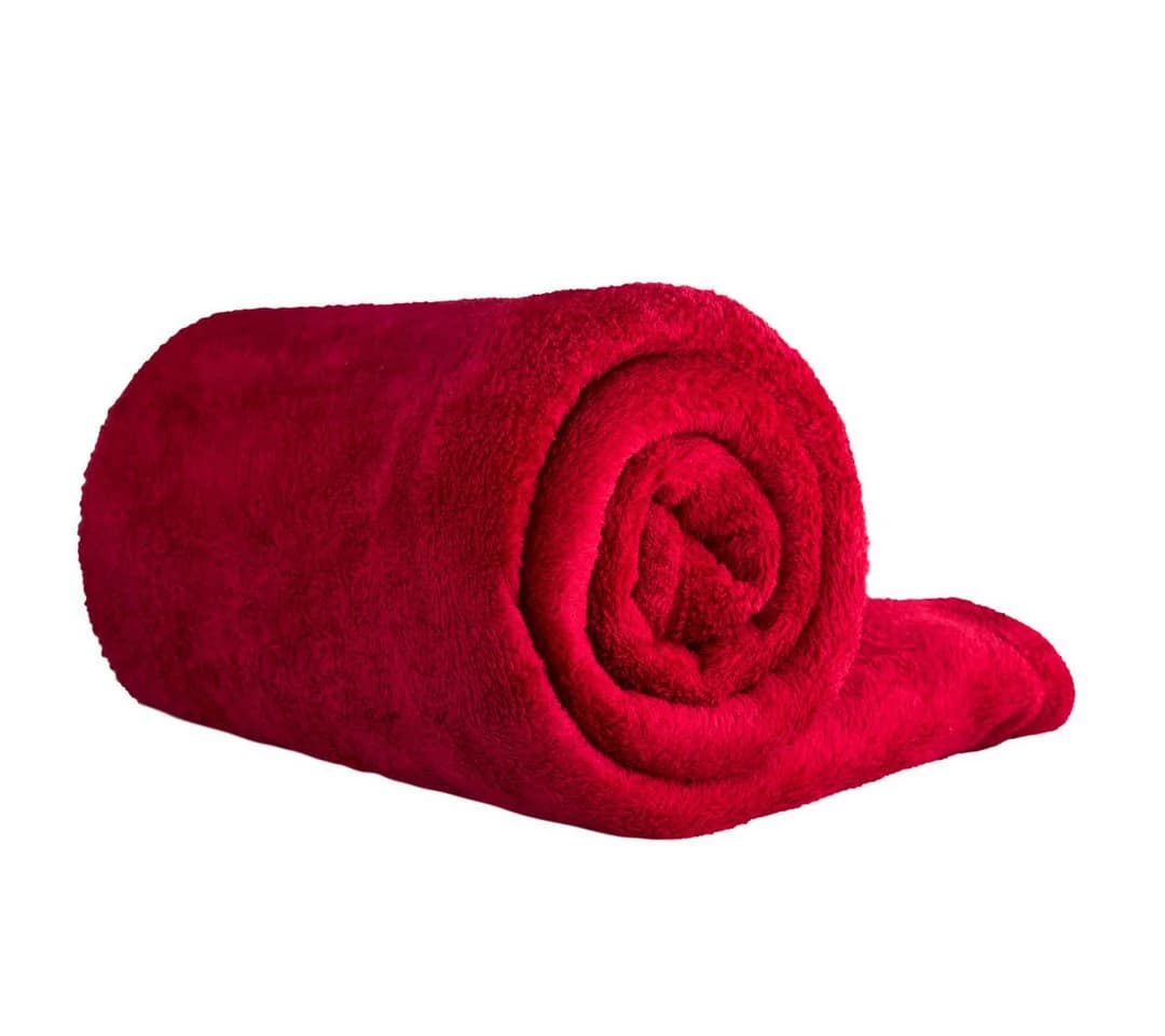 Clinotest Kuscheldecke 150x220 cm Rot Polyester - Bild 2