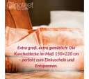 Clinotest Kuscheldecke Terracotta 100% Polyester flauschig Bild 3