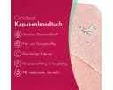 Clinotest Kapuzenhandtuch Rosa 100% Baumwolle Kuschelig Bild 1