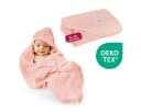 Clinotest Kapuzenhandtuch Rosa 100% Baumwolle Kuschelig Bild 2
