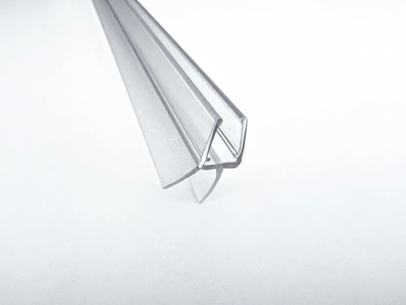 Kristhal Duschdichtung mit Abtropfleiste und Schleiflippe, transparent - Bild 2