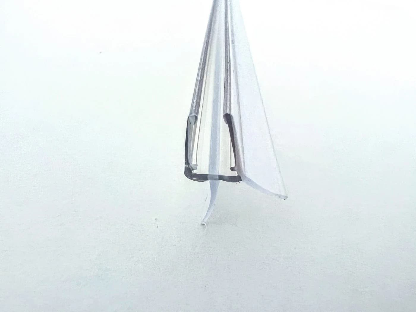 Kristhal Duschdichtung mit Abtropfleiste und Schleiflippe, transparent - Bild 3