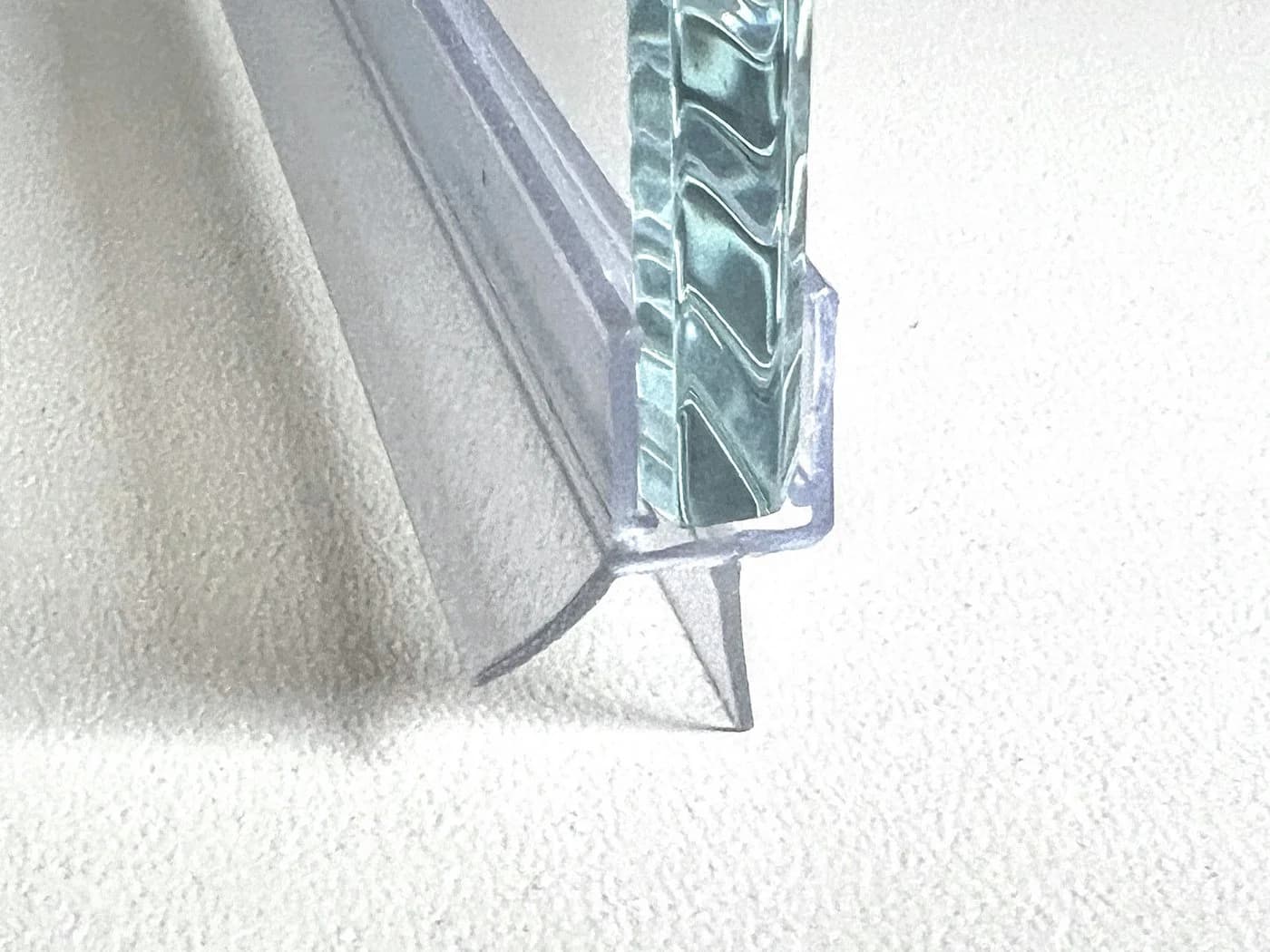 Kristhal Duschdichtung mit Abtropfleiste und Schleiflippe, transparent - Bild 5