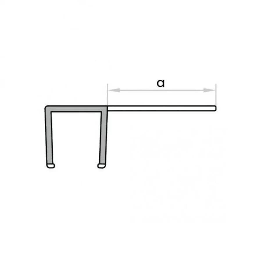 Kristhal Dusch- & Baddesign Duschdichtung Überlappungsdichtung (Schiebetürdichtung) zwischen Glas und Glas - Bild 4