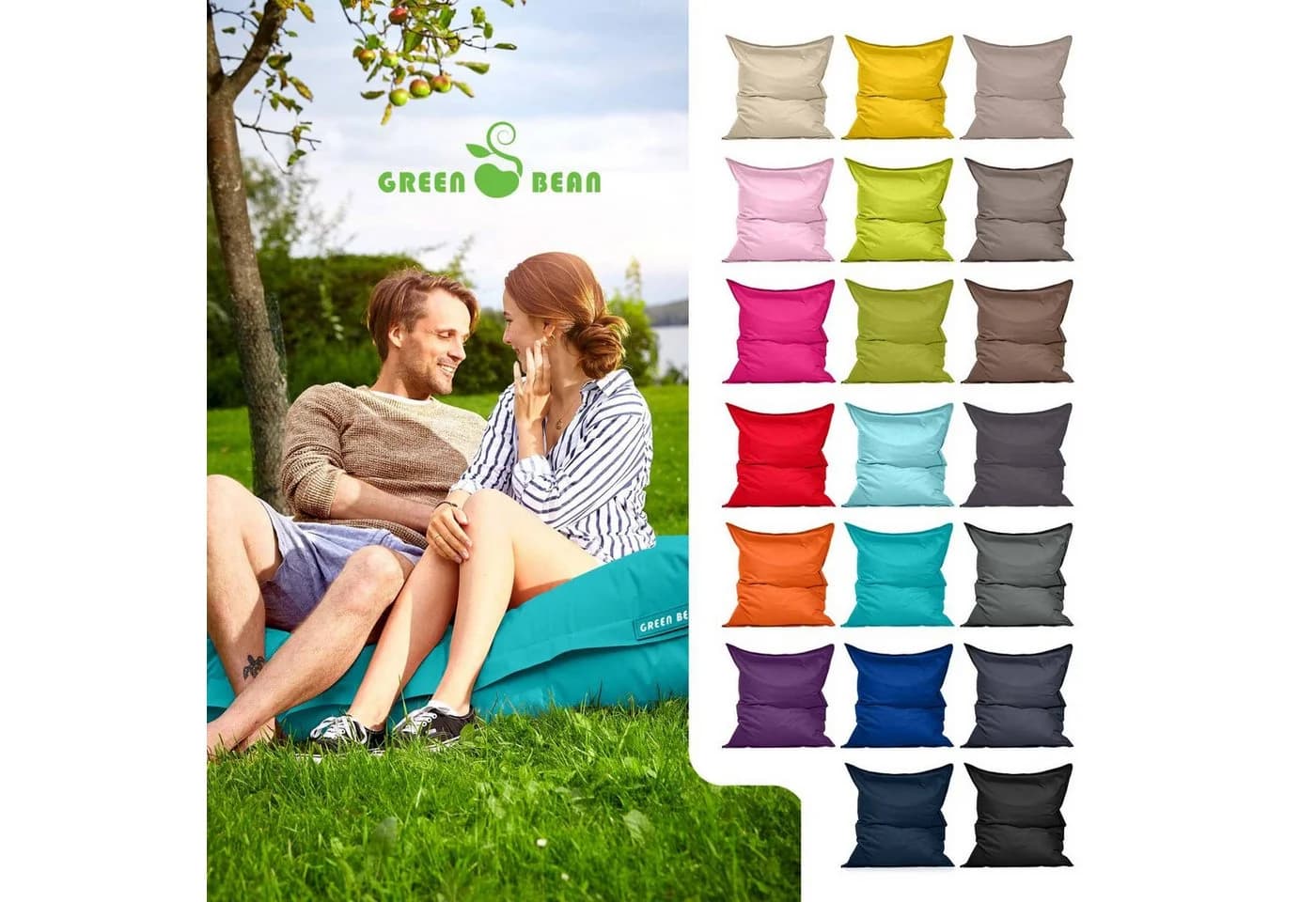 Green Bean XXL Outdoor Sitzsack Türkis Wetterfest
