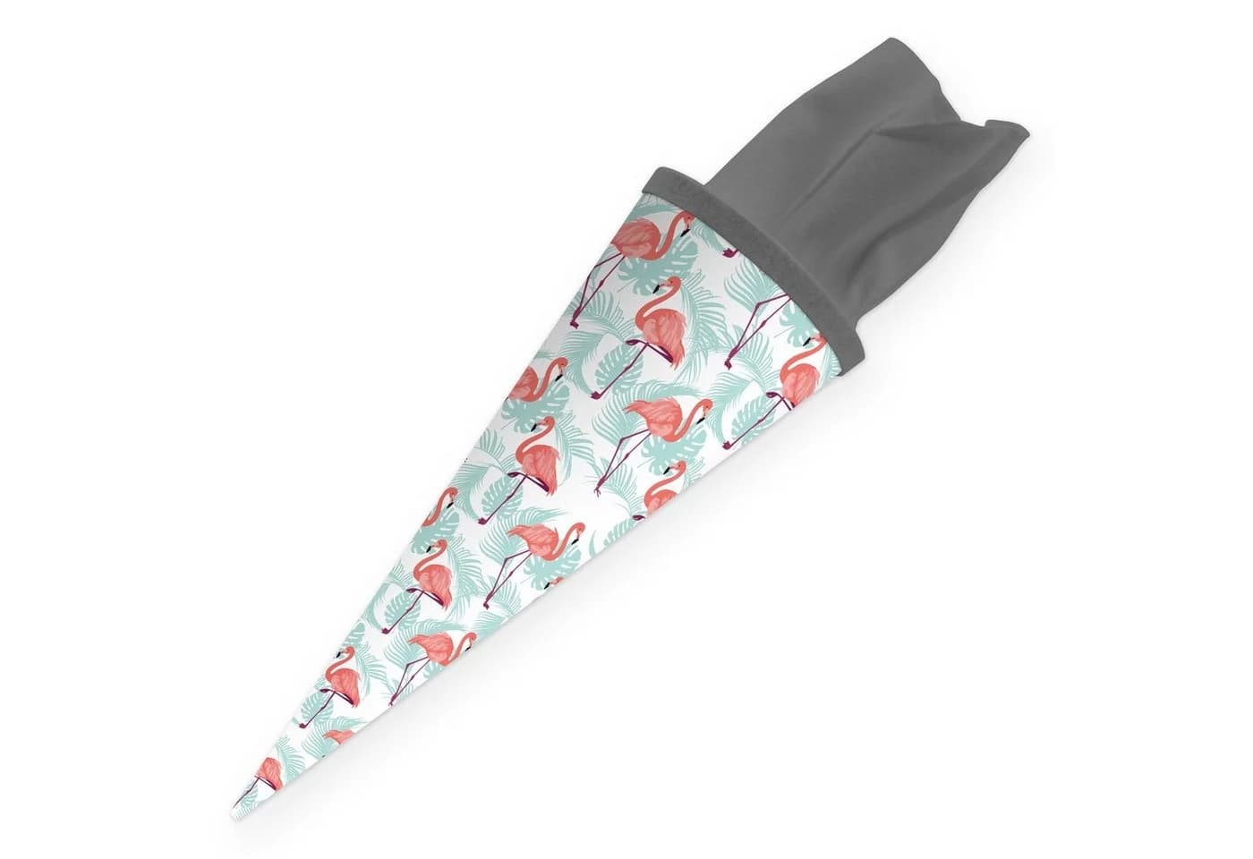itenga Schultüte Flamingo 35cm mit Filzverschluss