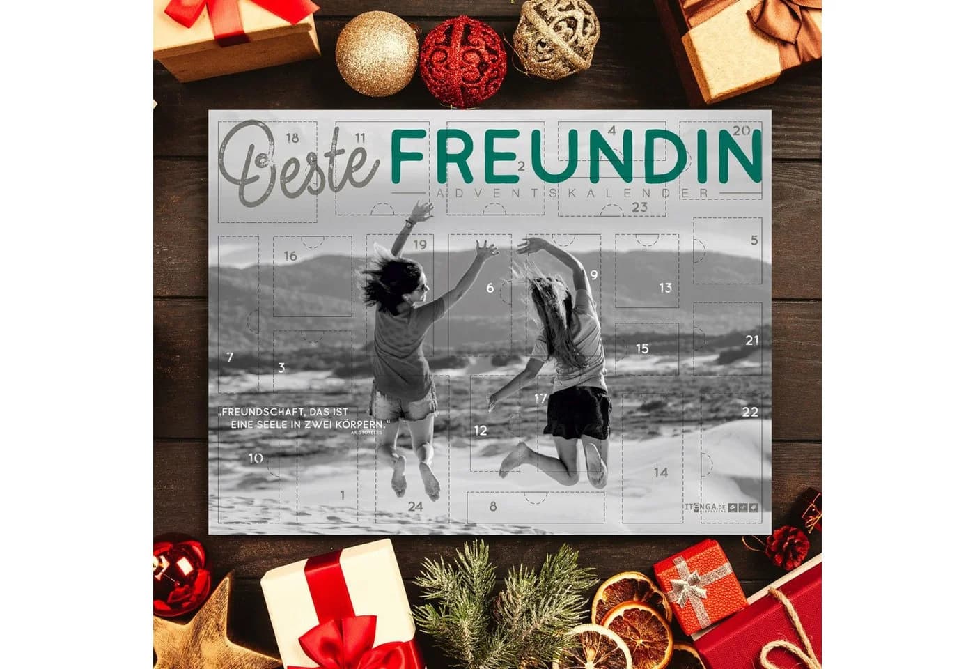 itenga Adventskalender gefüllt "Beste Freundin" 24 Überraschungen - Bild 4