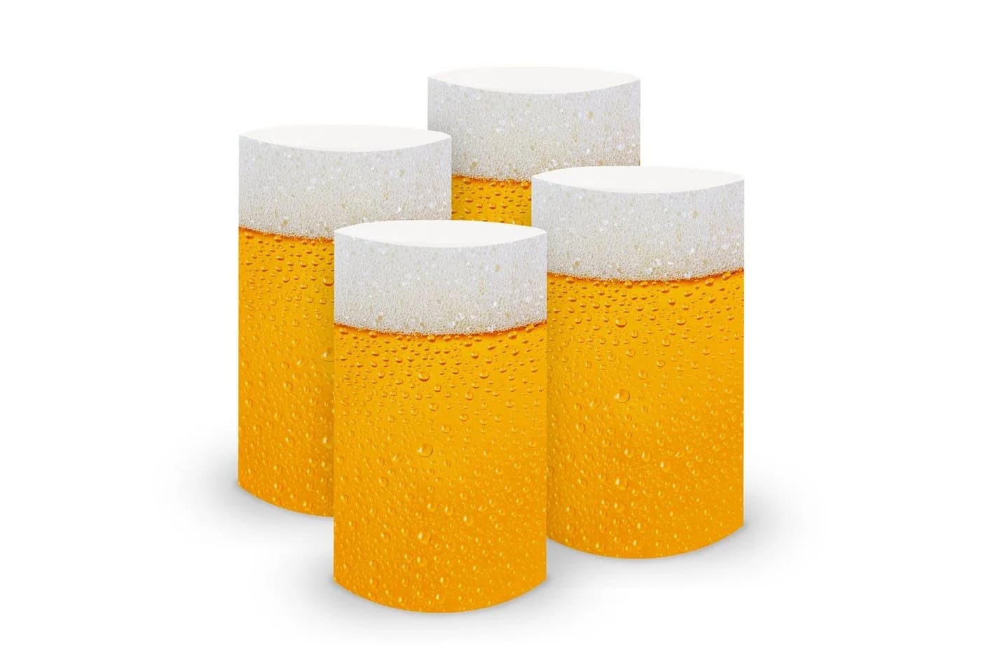 itenga 6x Windlichter Bierglas Rustikal Transparent - Bild 2