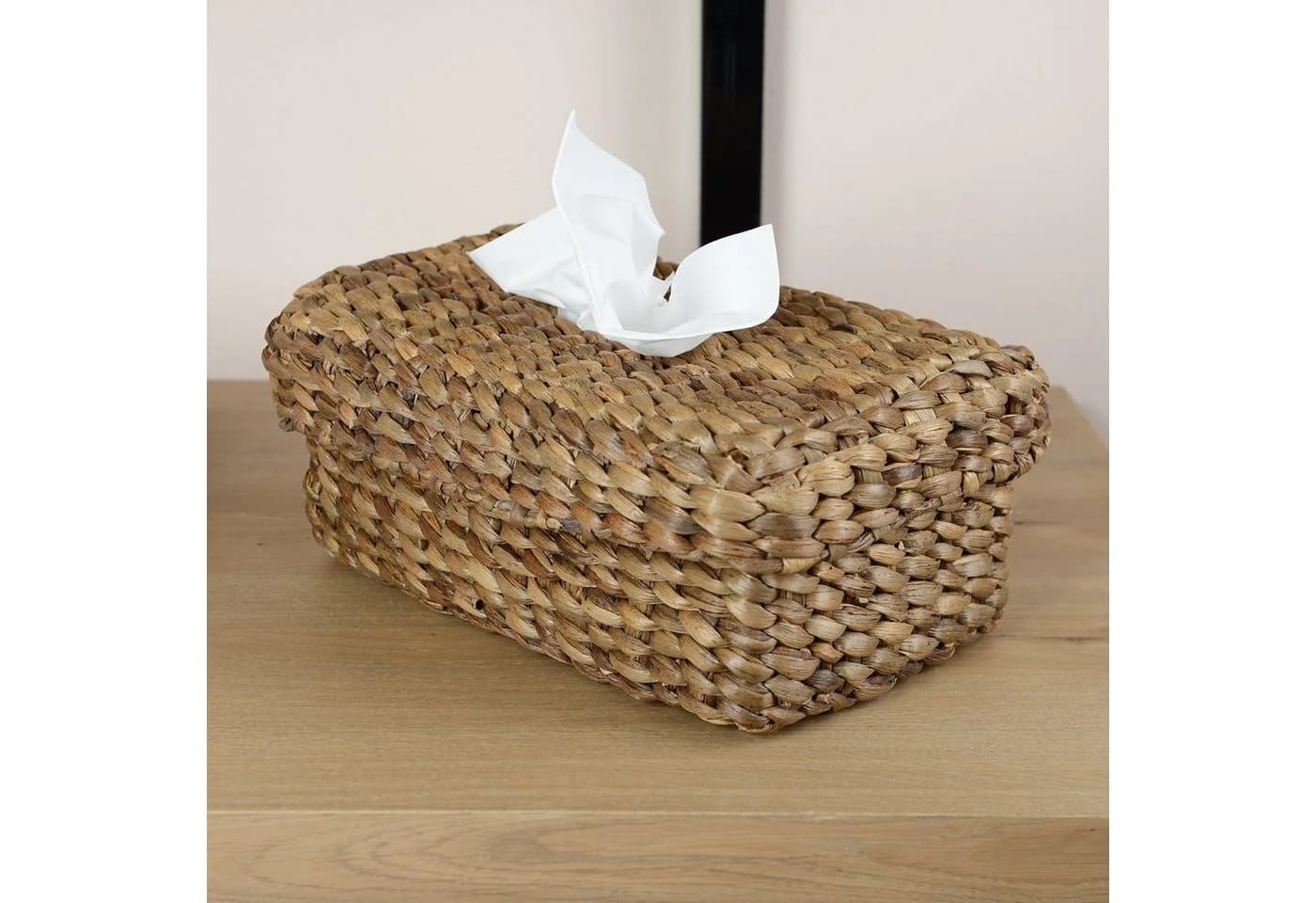 wohnfreuden Kosmetiktücher-Box aus Wasserhyazinthe 29 cm - Bild 2