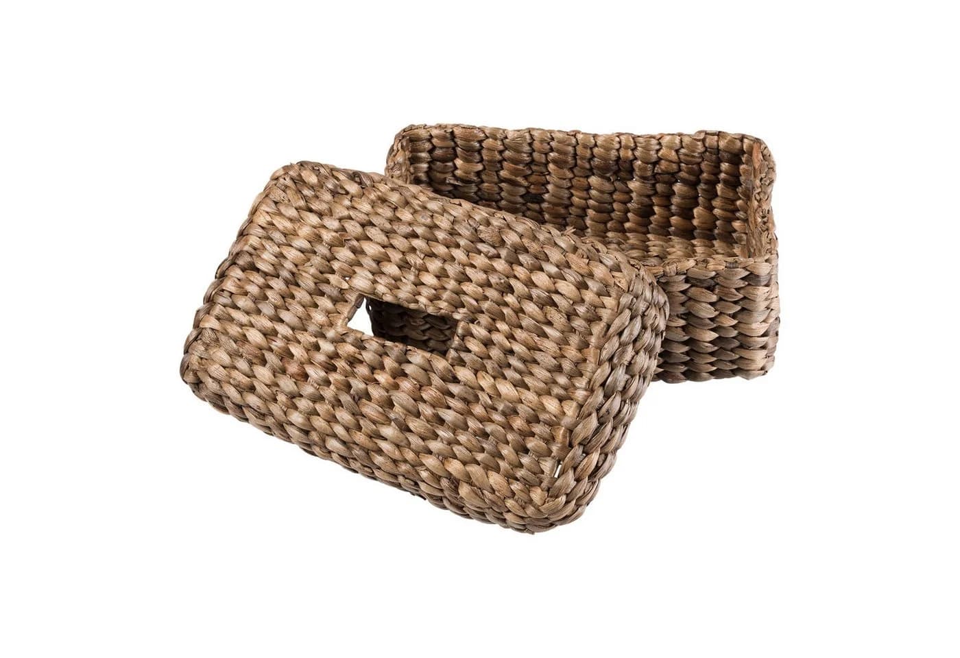 wohnfreuden Kosmetiktücher-Box aus Wasserhyazinthe 29 cm - Bild 3