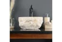 wohnfreuden Aufsatzwaschbecken Erosi Marmor 30 cm Creme Bild 4