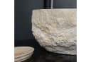 wohnfreuden Aufsatzwaschbecken Erosi Marmor 30 cm Creme Bild 5