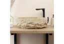 wohnfreuden Aufsatzwaschbecken Erosi Marmor 50 cm Creme Bild 5