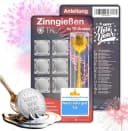 happy sparks® 6er Zinngießen Set - Alternative zu Bleigießen mit 6 Figuren & Löffel, Gesellschaftsspiel, ungiftig Bild 2