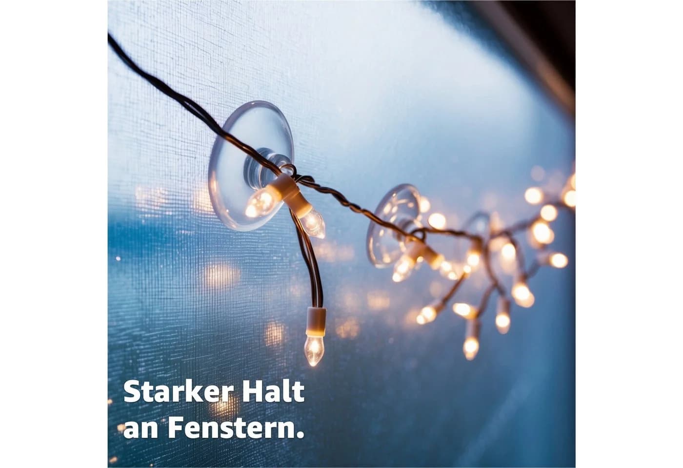 Weihnachtswunder® Klebehaken 20x Saugnäpfe Transparent für Lichterketten