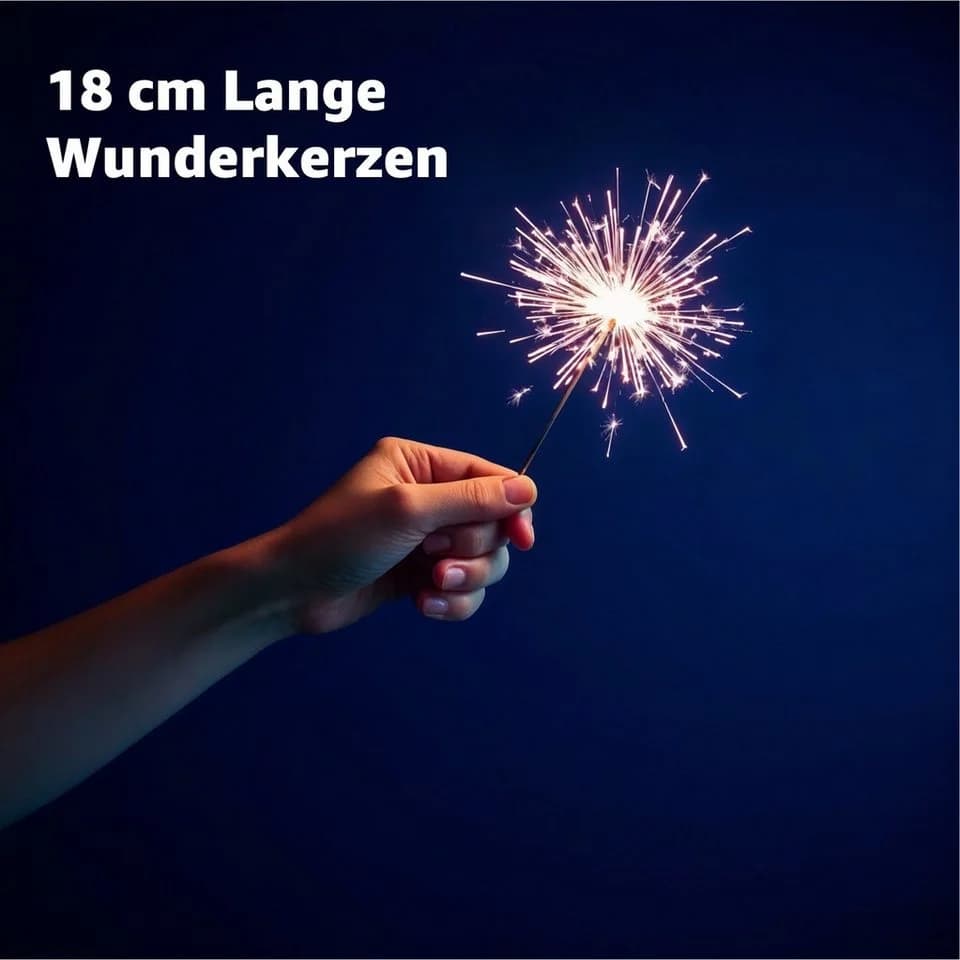 happy sparks® Wunderkerzen 17 cm Sternspritzer 100-tlg. F1
