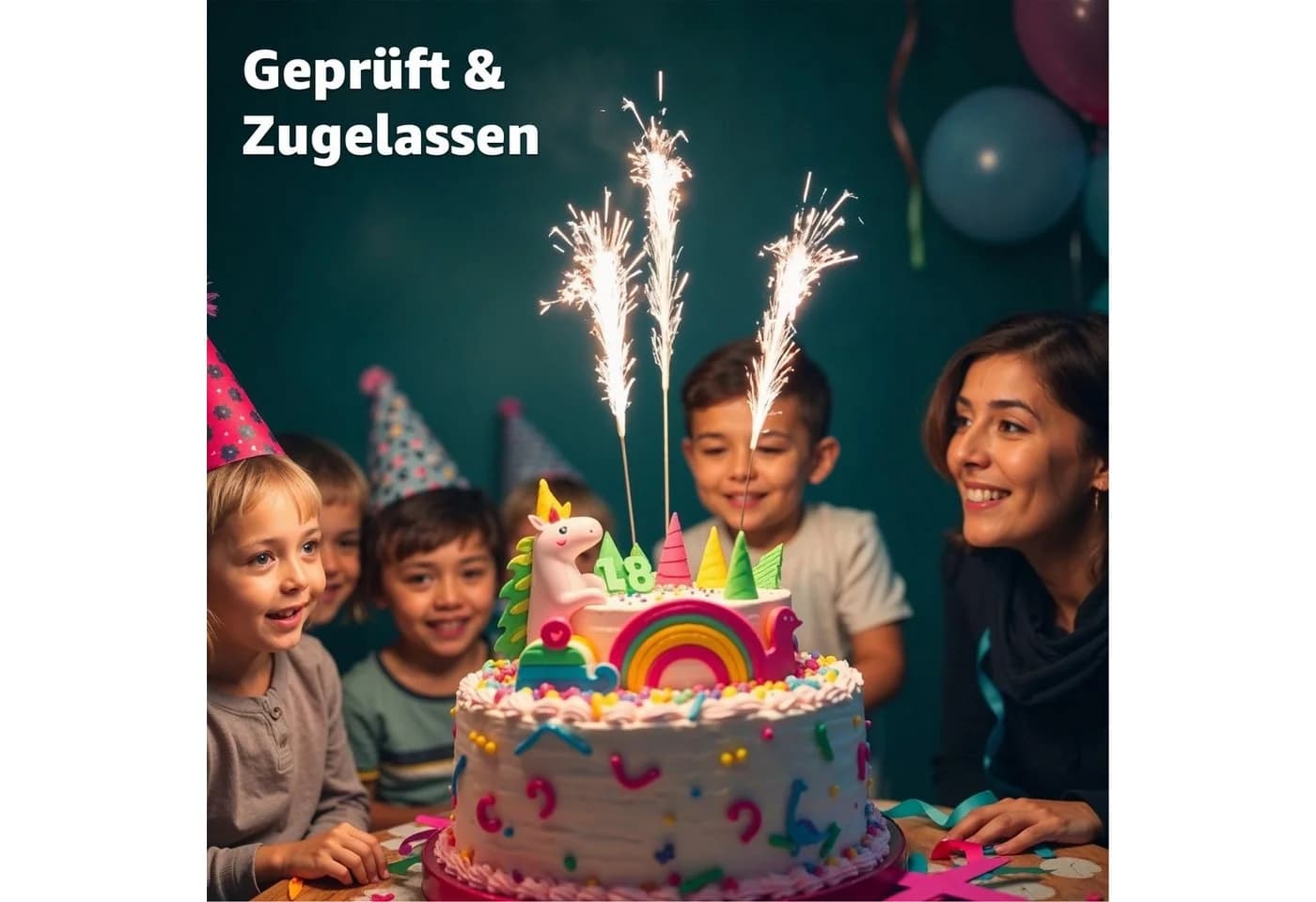 happy sparks® Wunderkerzen 17 cm Sternspritzer 100-tlg. F1 - Bild 5