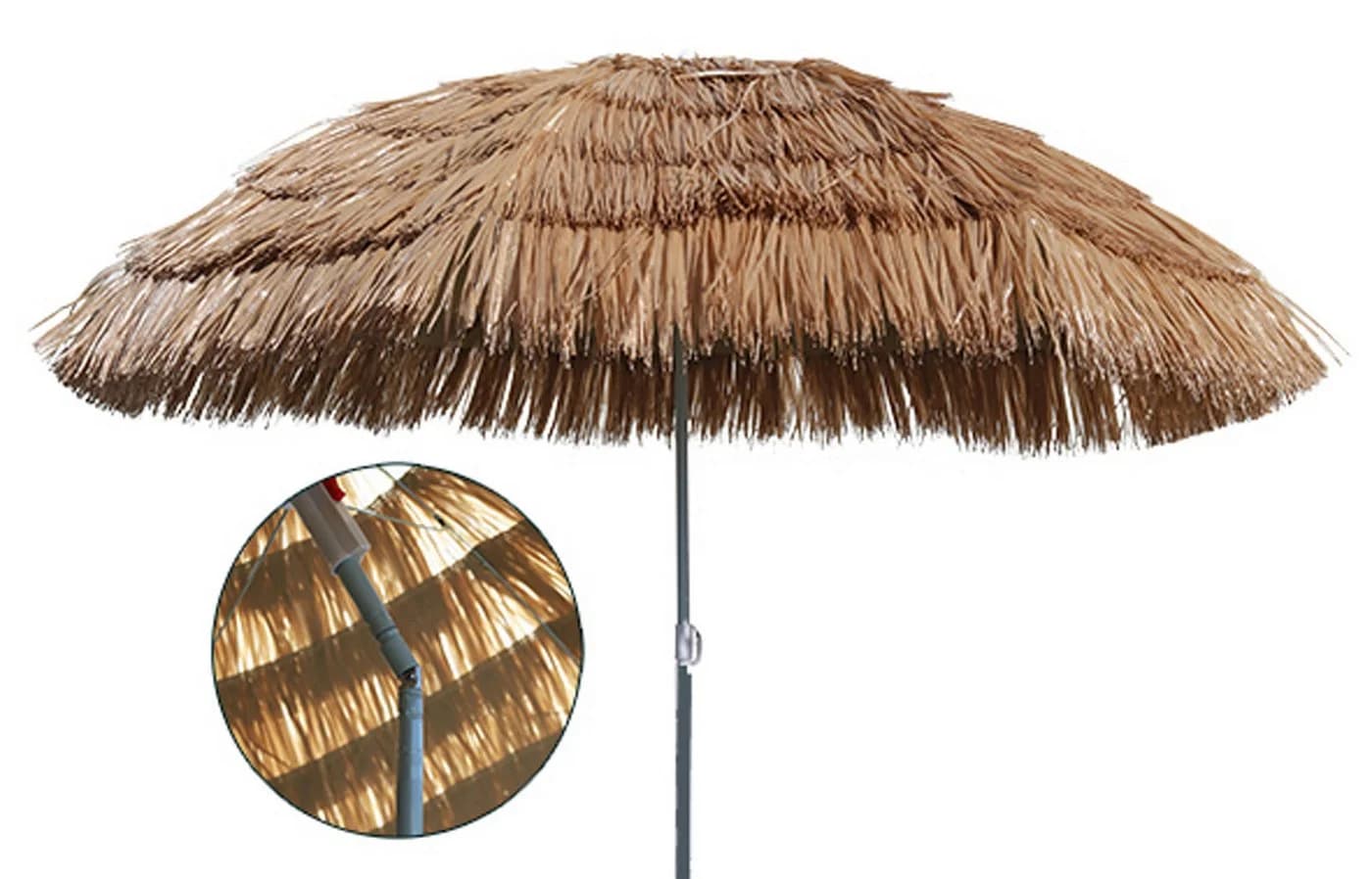 Mojawo Ampelschirm Hawaii Braun Weiß - Bild 4