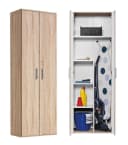 mokebo Mehrzweckschrank Sonoma Eiche Weiß 180 cm Bild 2