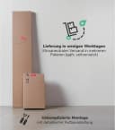 mokebo Mehrzweckschrank Sonoma Eiche Weiß 180 cm Bild 3