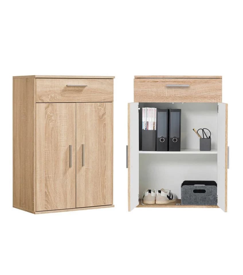 mokebo Mehrzweckschrank Braun Modern mit Schublade - Bild 2