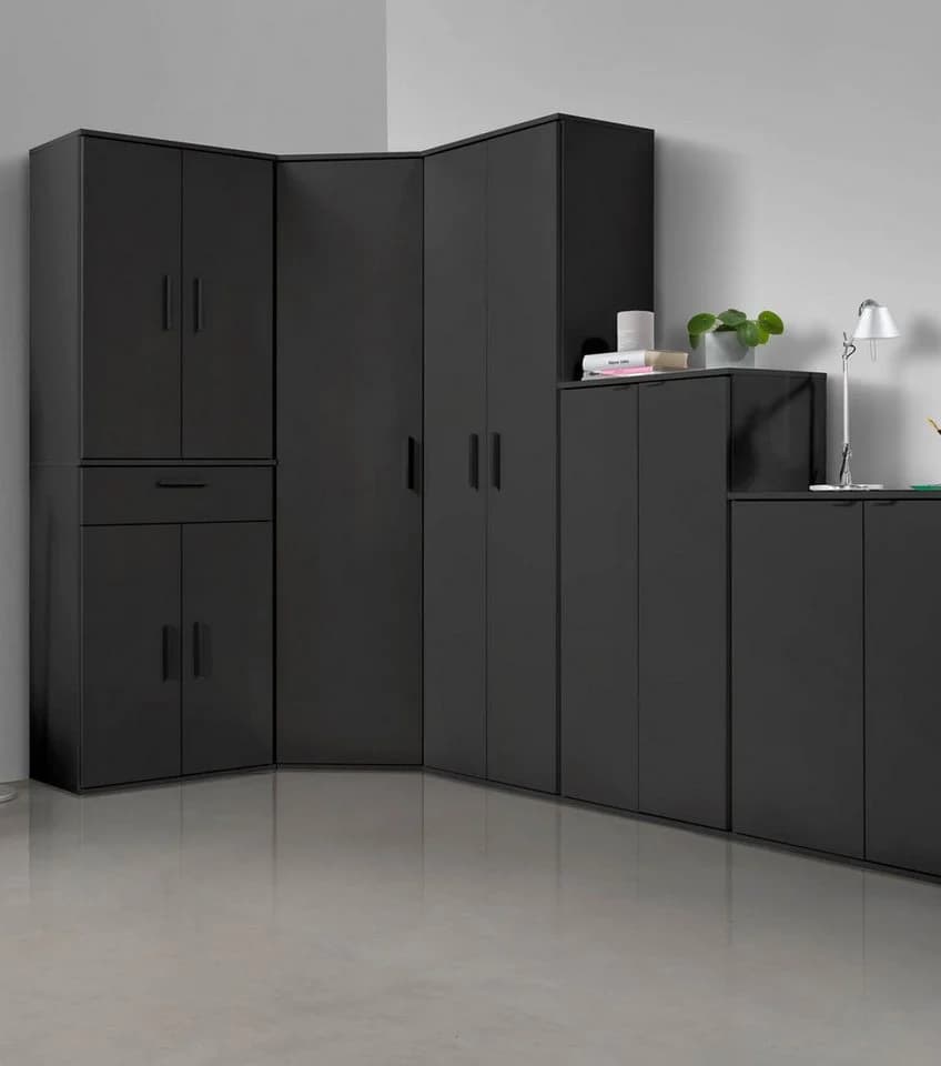 mokebo Mehrzweckschrank Der Schlanke Schwarz Modern - Bild 4