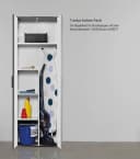 mokebo Mehrzweckschrank Schwarz Anthrazit mit 4 Böden Bild 1
