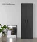 mokebo Mehrzweckschrank Schwarz Anthrazit mit 4 Böden Bild 5