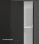 mokebo Mehrzweckschrank Schwarz 2-türig mit Einlegeboden Bild 3