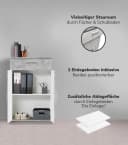 mokebo Schrank-Set Grau 2er-Set Mehrzweckschrank Schubladenschrank Bild 4