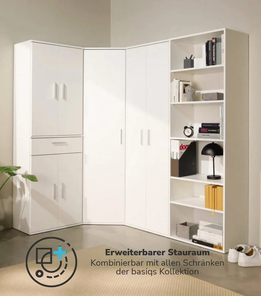 mokebo Bücherregal Weiß Melaminbeschichtung Aktenregal Standregal - Bild 3