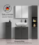 mokebo Badmöbel-Set Der Steuermann 4-teilig Schwarz Bild 3