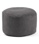mokebo Pouf Der faule Lenz rund Cordstoff Anthrazit Bild 2