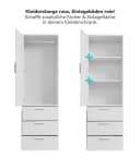 mokebo Einlegeboden Die Ableger 2er-Set Weiß für Kleiderschrank Bild 3